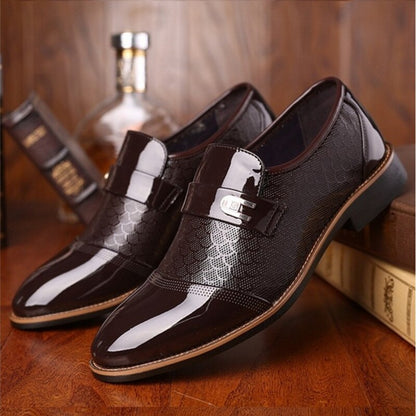 Men’s Patent Dress Shoes – Buckled Formal Foot Wear