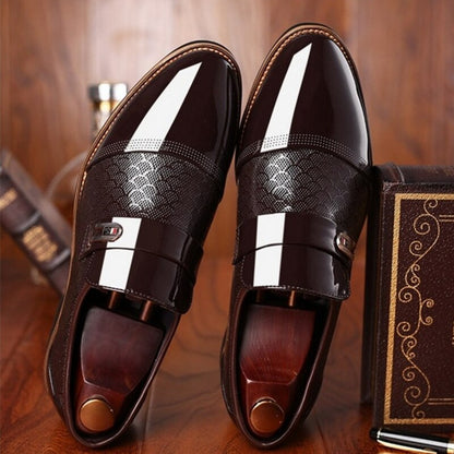 Men’s Patent Dress Shoes – Buckled Formal Foot Wear