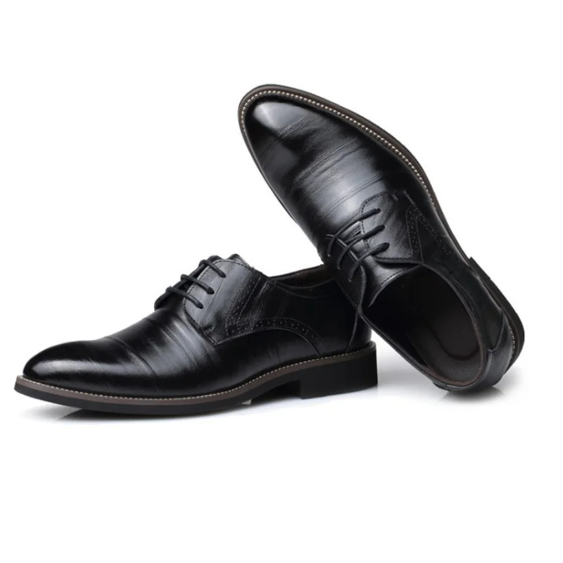 Men’s Polished Derby Shoes – Formal Lace-Up Foot Wear