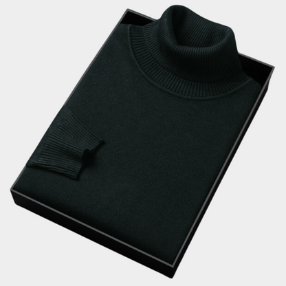 Men’s Polo Jumper with Roll Neck – Smart Casual and Evening