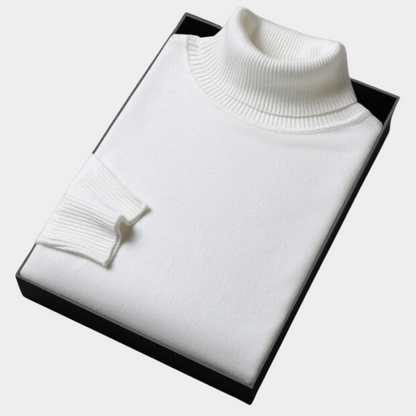 Men’s Polo Jumper with Roll Neck – Smart Casual and Evening