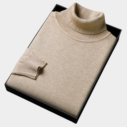 Men’s Polo Jumper with Roll Neck – Smart Casual and Evening