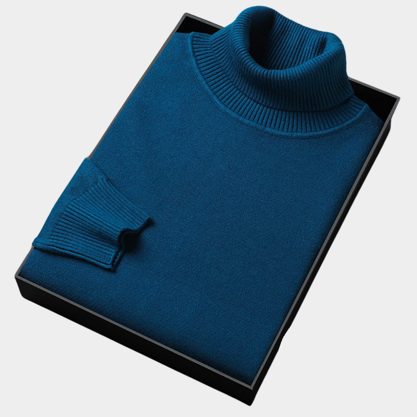 Men’s Polo Jumper with Roll Neck – Smart Casual and Evening