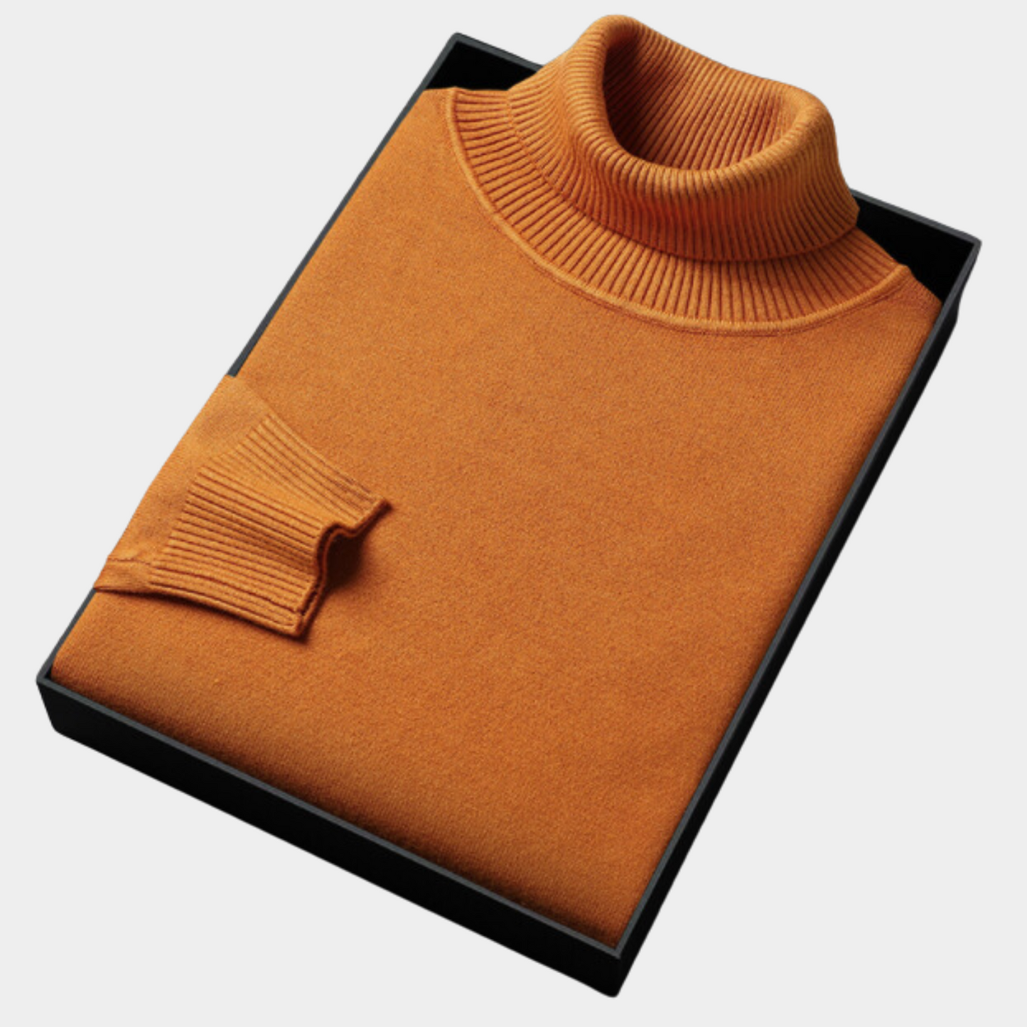 Men’s Polo Jumper with Roll Neck – Smart Casual and Evening