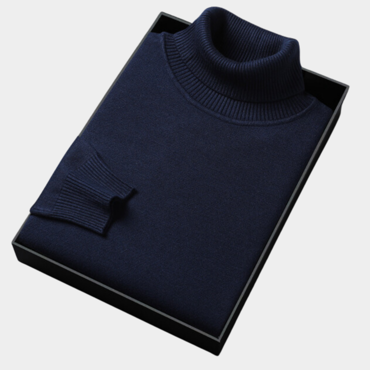 Men’s Polo Jumper with Roll Neck – Smart Casual and Evening