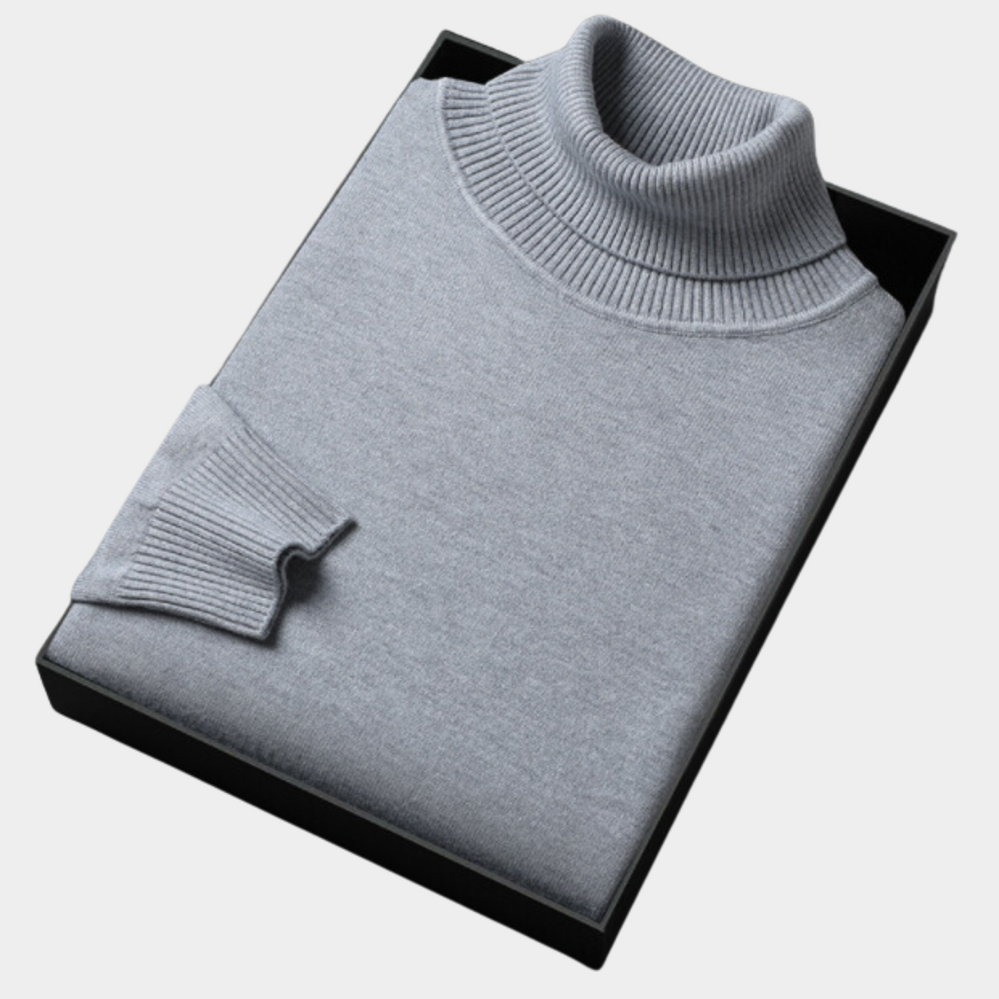 Men’s Polo Jumper with Roll Neck – Smart Casual and Evening