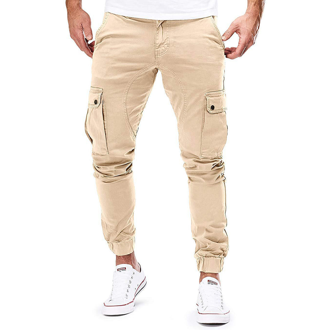 Men's Slim Fit Cargo Pants Comfortable Multi Pocket Joggers