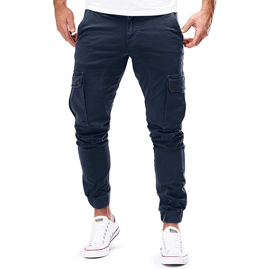 Men's Slim Fit Cargo Pants Comfortable Multi Pocket Joggers