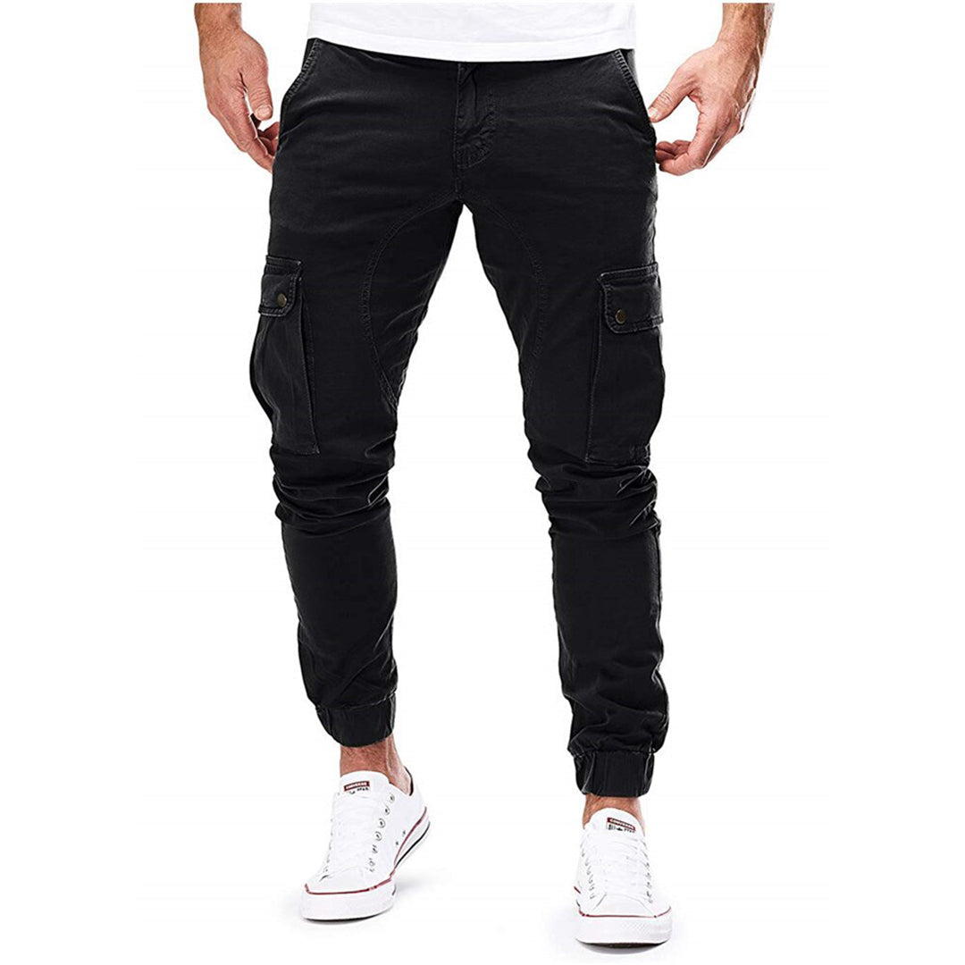 Men's Slim Fit Cargo Pants Comfortable Multi Pocket Joggers