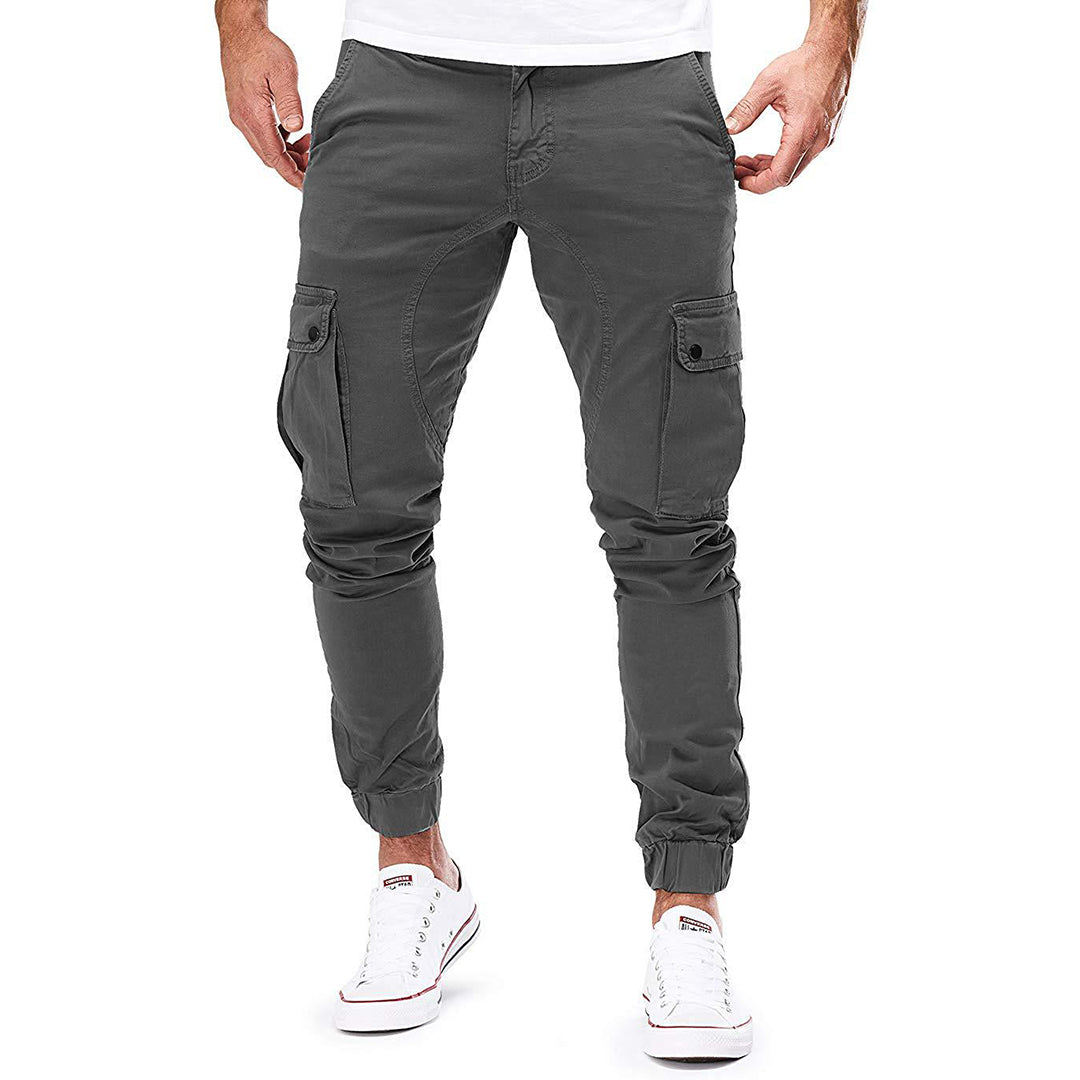 Men's Slim Fit Cargo Pants Comfortable Multi Pocket Joggers - BritishElegance