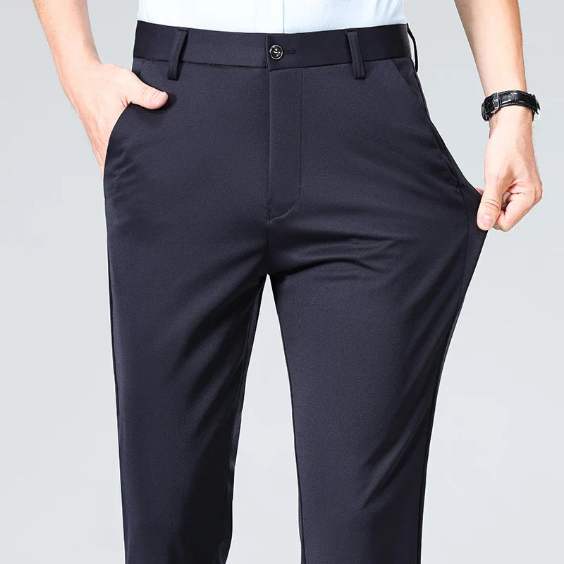Men’s Slim Fit Trousers – Classic Business Style