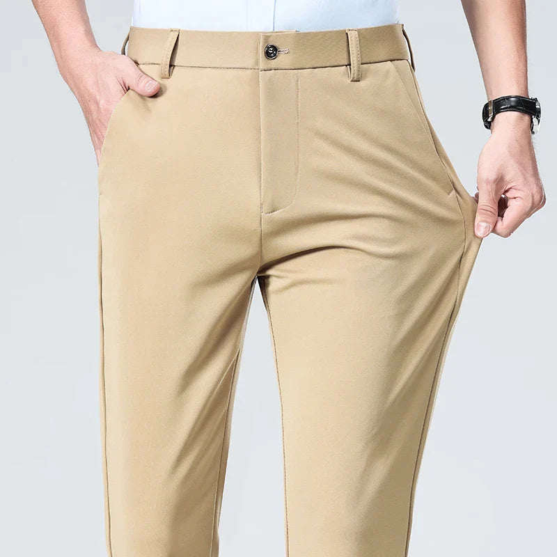 Men’s Slim Fit Trousers – Classic Business Style