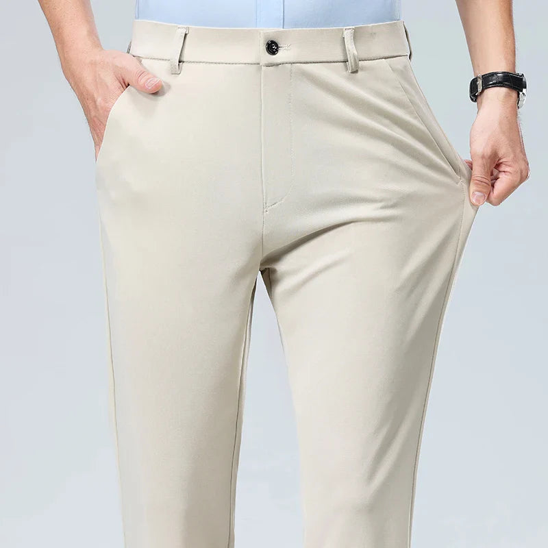 Men’s Slim Fit Trousers – Classic Business Style