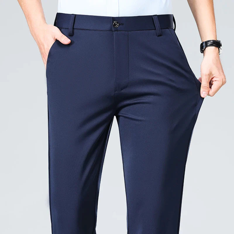 Men’s Slim Fit Trousers – Classic Business Style