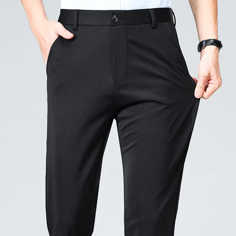 Men’s Slim Fit Trousers – Classic Business Style