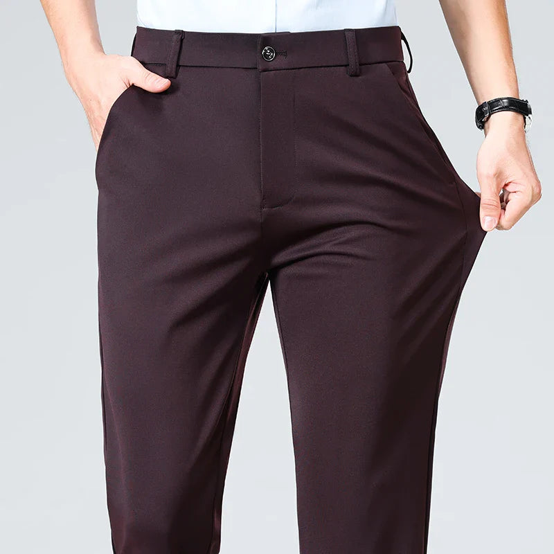 Men’s Slim Fit Trousers – Classic Business Style