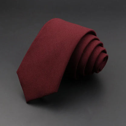 Men’s Slim Solid Colour Formal Necktie – Business & Dresswear Classic Tie
