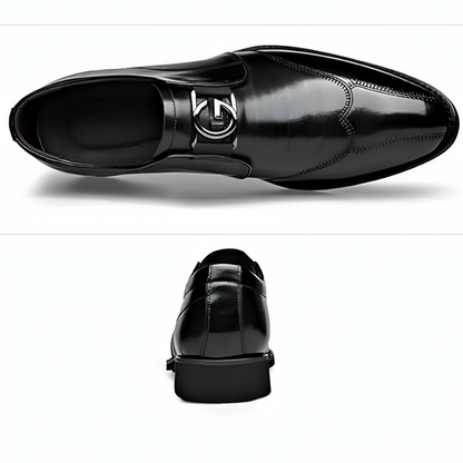 Men’s Slip-On Dress Shoes with Wingtip Detailing – Formal & Business Wear