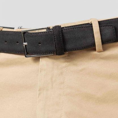 Men’s Smooth Finish Belt – Classic Buckle, Refined Old Money Style