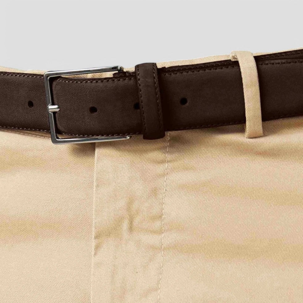 Men’s Smooth Finish Belt – Classic Buckle, Refined Old Money Style