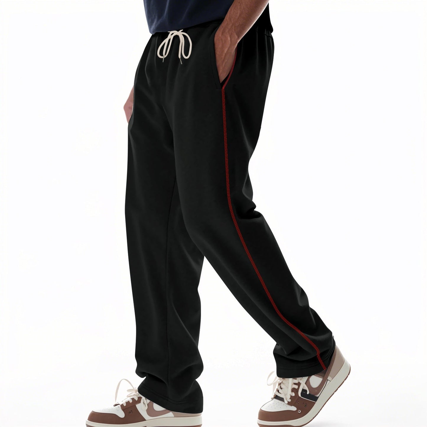 Men’s Sweatpants – Cotton Terry – Relaxed Fit – Drawstring Waist – Full Length