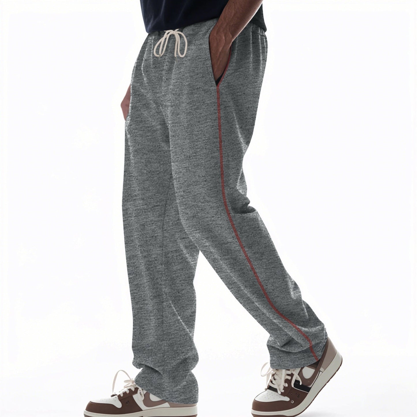 Men’s Sweatpants – Cotton Terry – Relaxed Fit – Drawstring Waist – Full Length