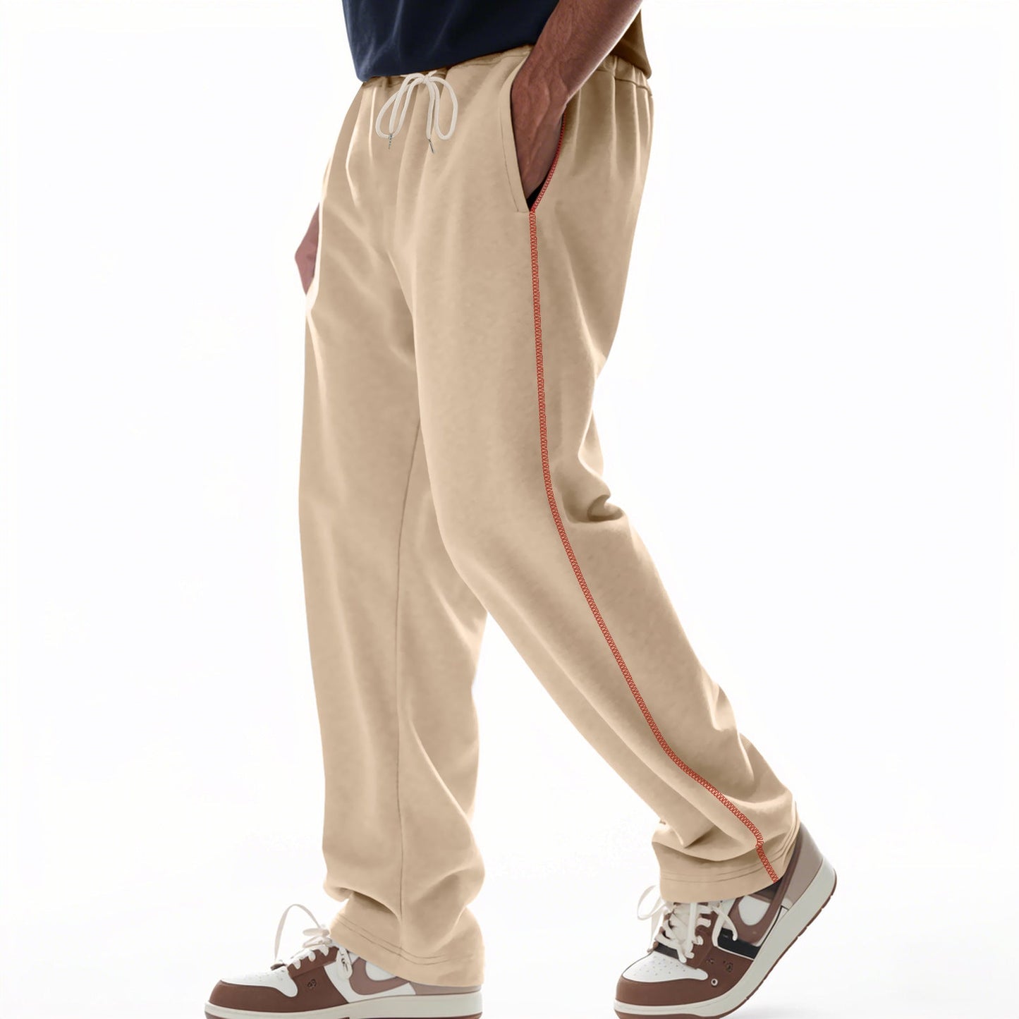 Men’s Sweatpants – Cotton Terry – Relaxed Fit – Drawstring Waist – Full Length