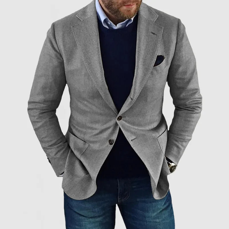 Cevori Casual Two-Button Style Blazer