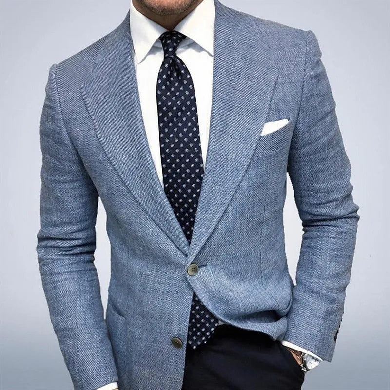 Stylish Men's Fitted Blazer Jacket