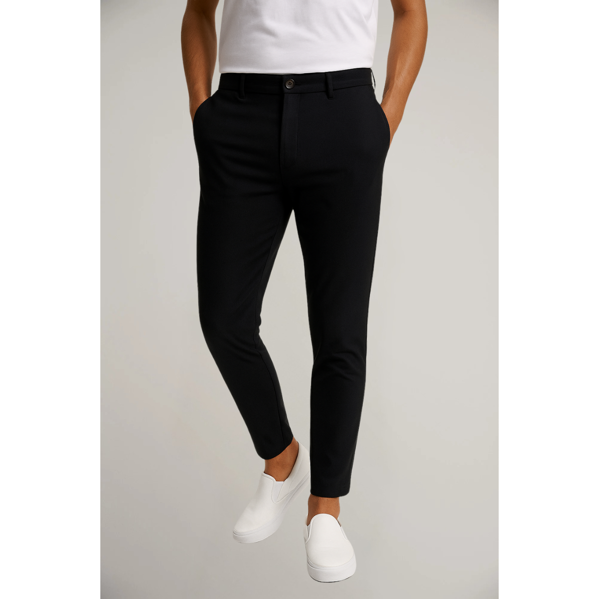 Men’s Tailored Trousers – Classic Flat-Front Workwear
