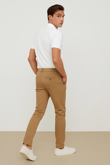 Men’s Tailored Trousers – Classic Flat-Front Workwear