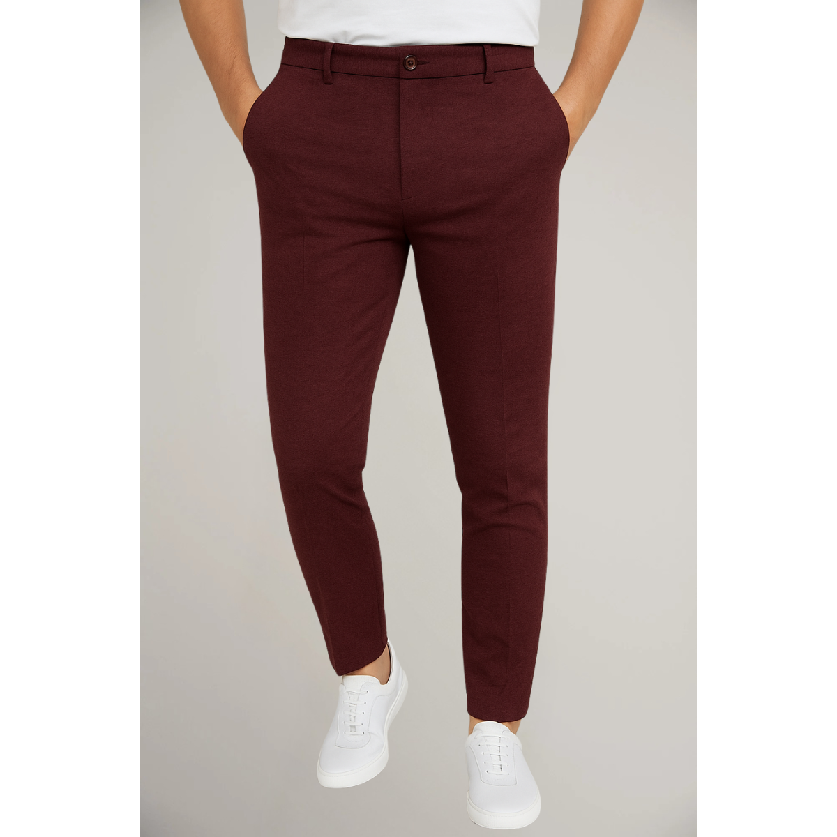 Men’s Tailored Trousers – Classic Flat-Front Workwear
