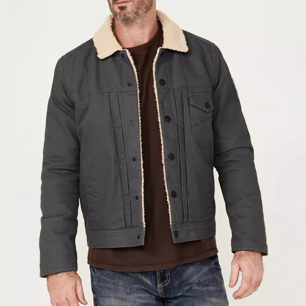 Cevori Sherpa Collar Trucker Jacket