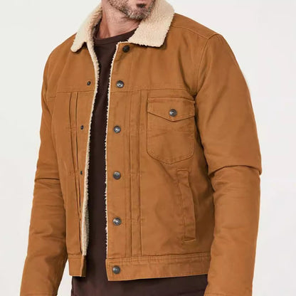 Cevori Sherpa Collar Trucker Jacket