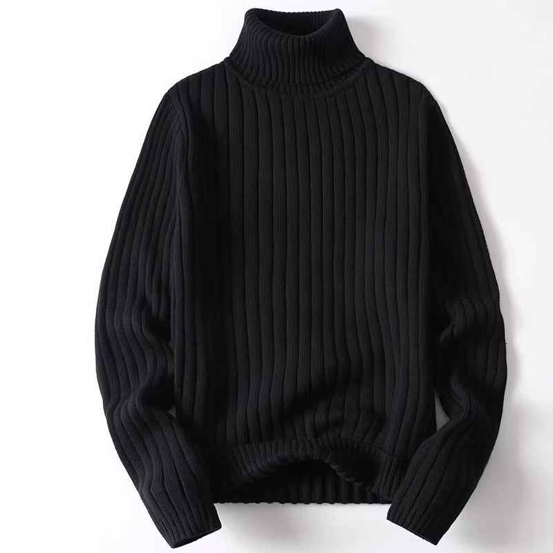 Men’s Heavy Gauge Ribbed Turtleneck Sweater