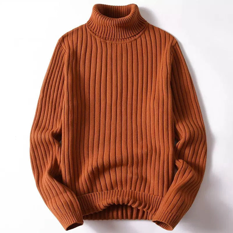 Men’s Heavy Gauge Ribbed Turtleneck Sweater