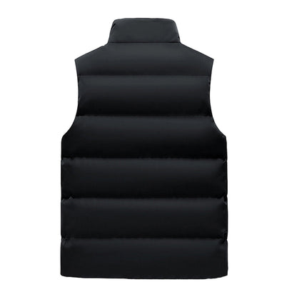 Men’s Shearling Lined Quilted Puffer Vest