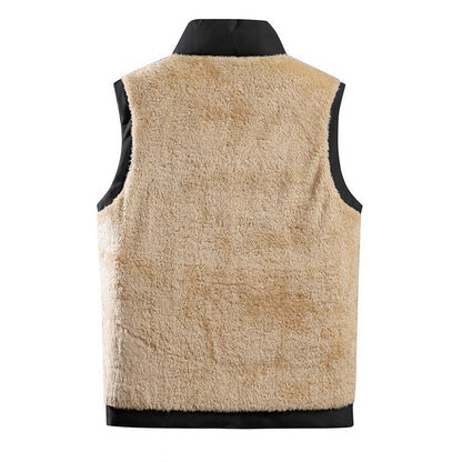 Men’s Shearling Lined Quilted Puffer Vest