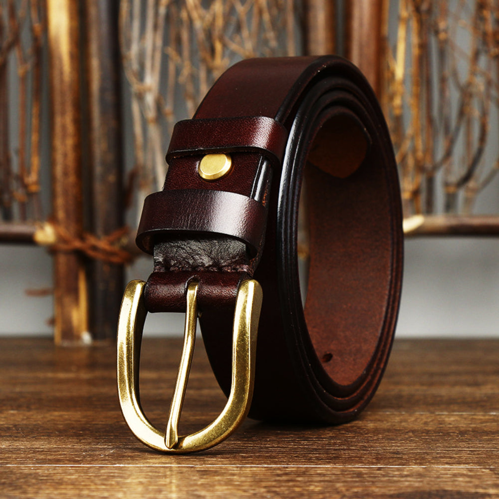 Quality Leather Men's Belt - BritishElegance
