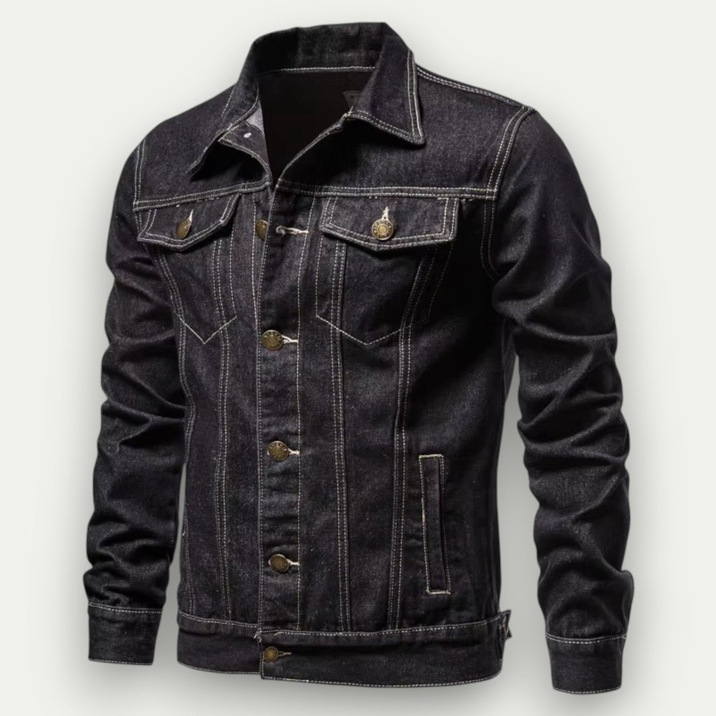 Men’s Classic Dark Denim Jacket