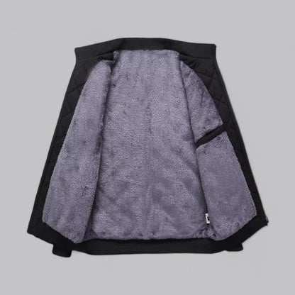 Men’s Quilted Zip-Up Bomber Jacket