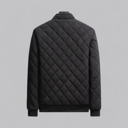Men’s Quilted Zip-Up Bomber Jacket