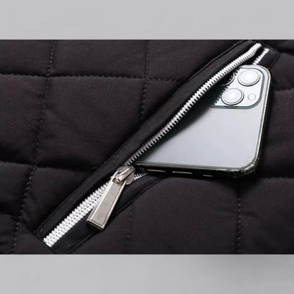 Men’s Quilted Zip-Up Bomber Jacket