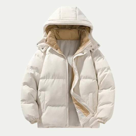 Men’s Layered Collar Puffer Jacket