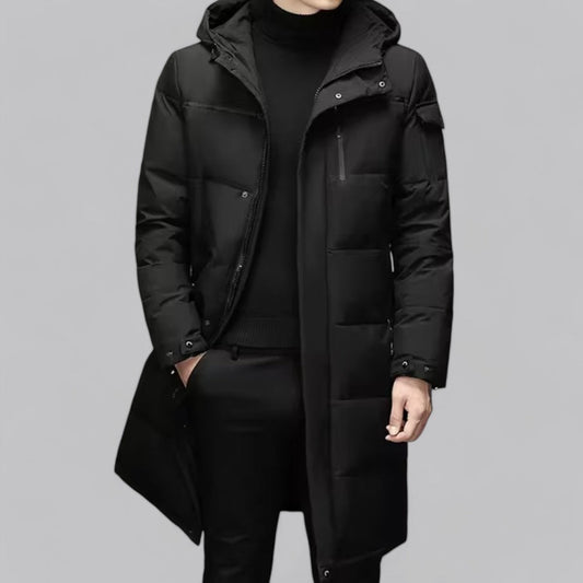 Men’s Long Hooded Puffer Coat