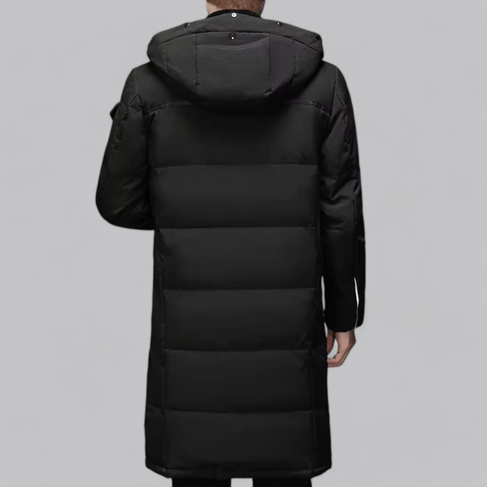 Men’s Long Hooded Puffer Coat