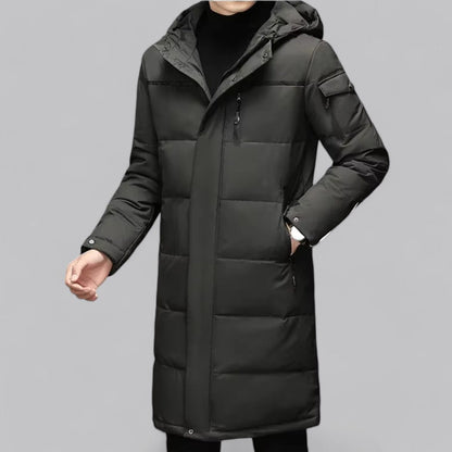Men’s Long Hooded Puffer Coat