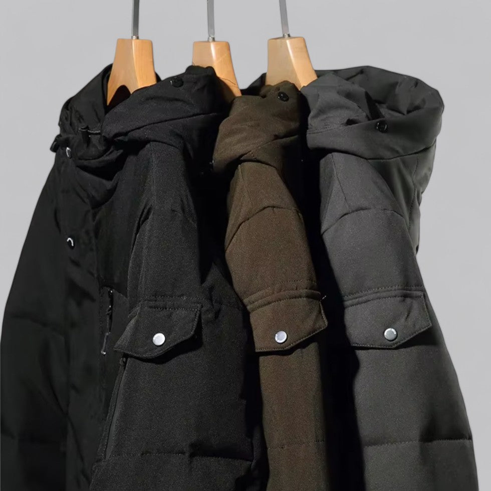 Men’s Long Hooded Puffer Coat