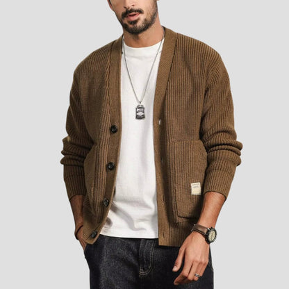 Merino Wool Cardigan For Men