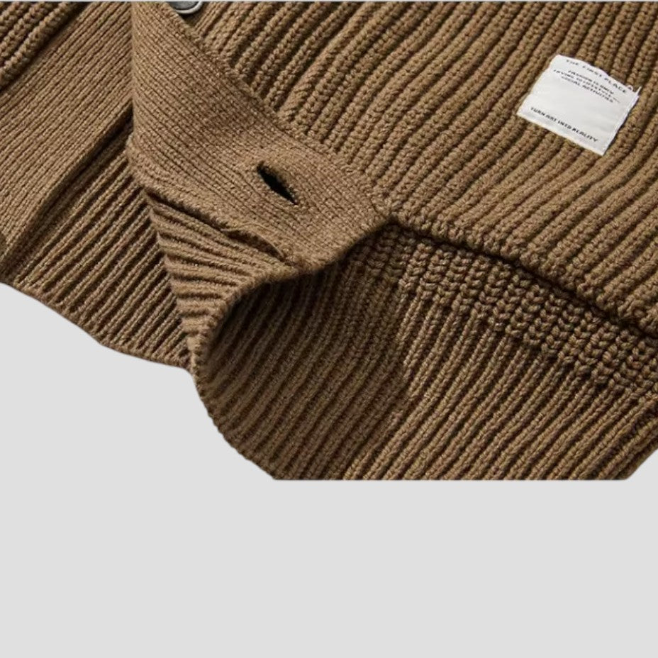 Merino Wool Cardigan For Men